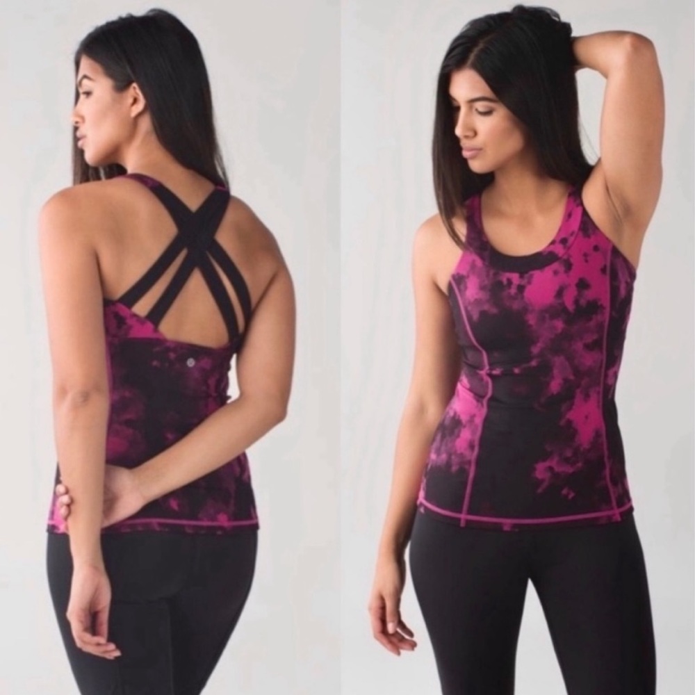 Lululemon Enhearten Tank
Blooming Pixie Raspberry Black/Black